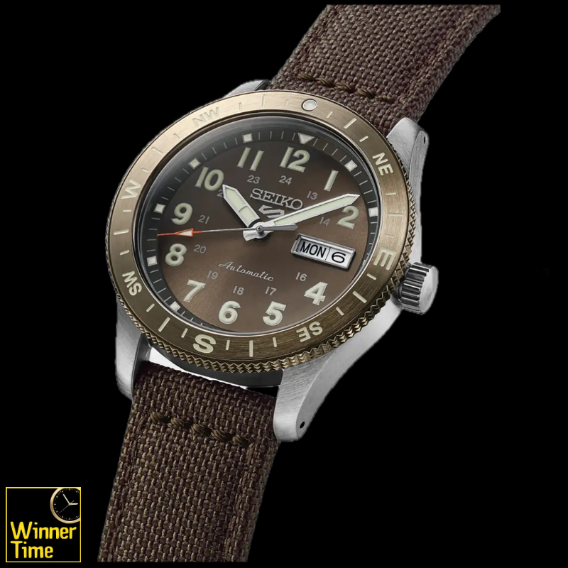 นาฬิกาข้อมือ Seiko 5 Sports Field Series Compass bezel รุ่น HDB009K1,HDB009K,HDB009