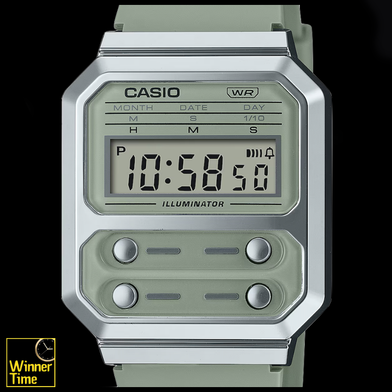 นาฬิกาข้อมือผู้ชาย CASIO วินเทจ รุ่น A100WEF-3A