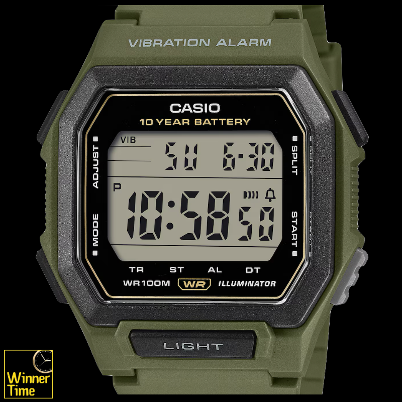 นาฬิกาข้อมือผู้ชาย CASIO มาตรฐาน รุ่น W-738H-3AV