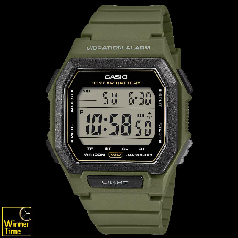 นาฬิกาข้อมือผู้ชาย CASIO มาตรฐาน รุ่น W-738H-3AV