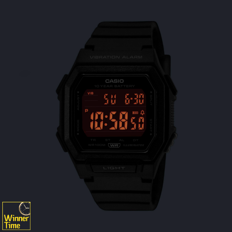 นาฬิกาข้อมือผู้ชาย CASIO มาตรฐาน รุ่น W-738H-1BV