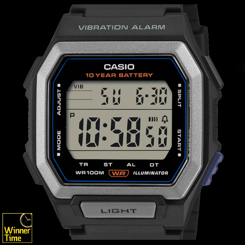 นาฬิกาข้อมือผู้ชาย CASIO มาตรฐาน รุ่น W-738H-1AV