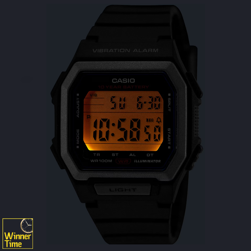 นาฬิกาข้อมือผู้ชาย CASIO มาตรฐาน รุ่น W-738H-1AV