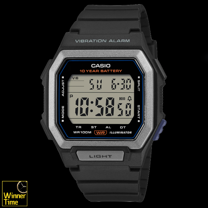 นาฬิกาข้อมือผู้ชาย CASIO มาตรฐาน รุ่น W-738H-1AV
