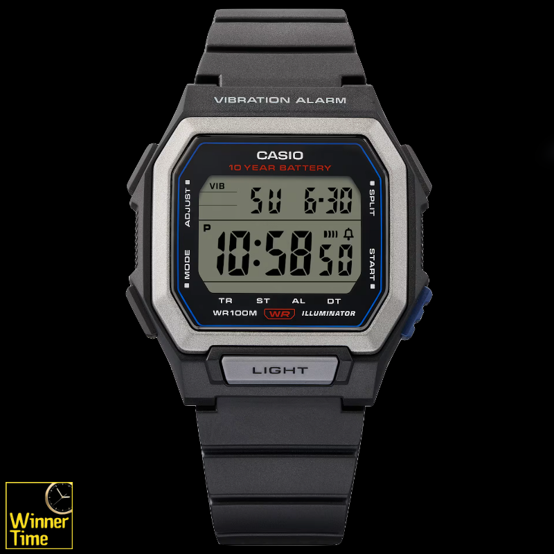 นาฬิกาข้อมือผู้ชาย CASIO มาตรฐาน รุ่น W-738H-1AV