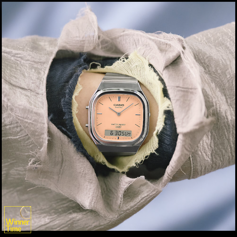 นาฬิกาข้อมือผู้ชาย CASIO วินเทจ รุ่น AQ-240E-4ADF