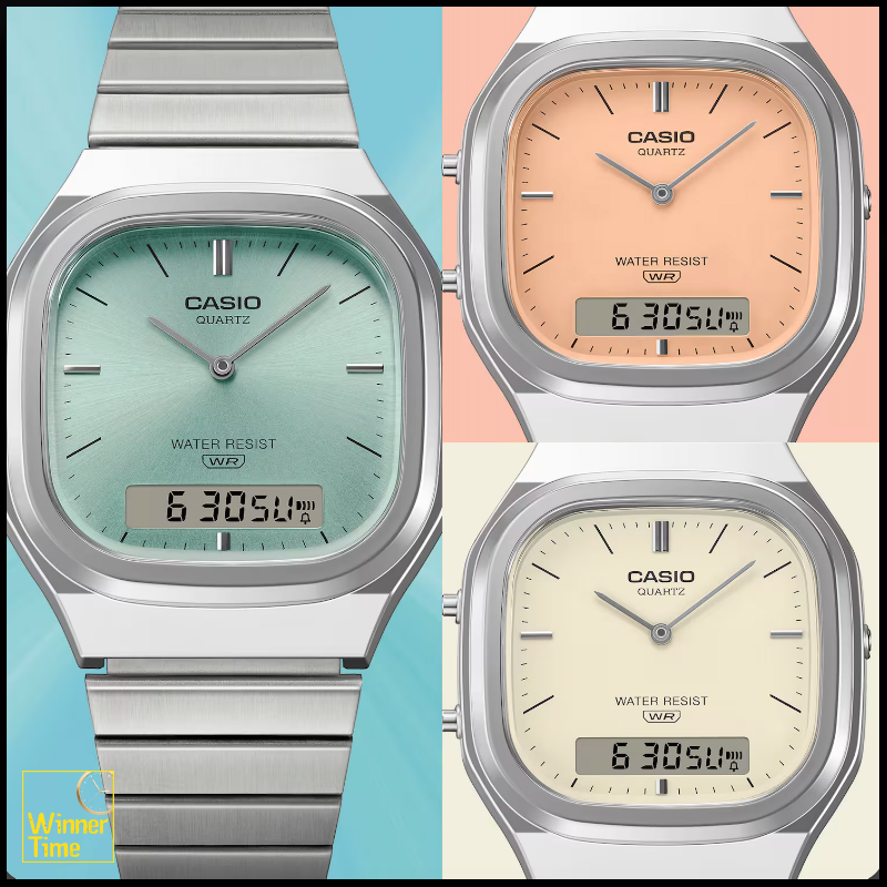 นาฬิกาข้อมือผู้ชาย CASIO วินเทจ รุ่น AQ-240E-4ADF