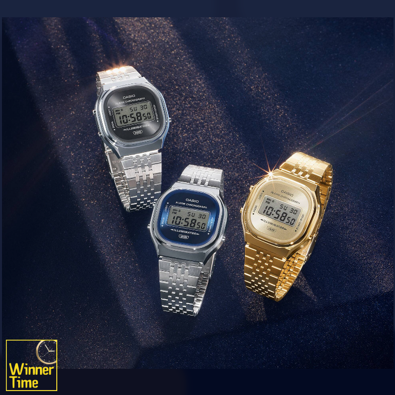 นาฬิกาข้อมือผู้ชาย CASIO วินเทจ รุ่น A140WEG-9A