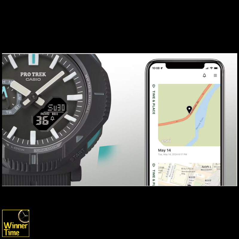 นาฬิกาข้อมือผู้ชาย Casio PRO TREK PRJ-B001 Series รุ่น PRJ-B001-1DR