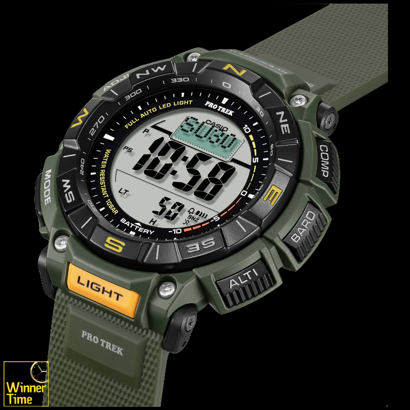 นาฬิกาข้อมือผู้ชาย Casio PRO TREK ซีรีส์ PRG-340 รุ่น PRG-340-3DR