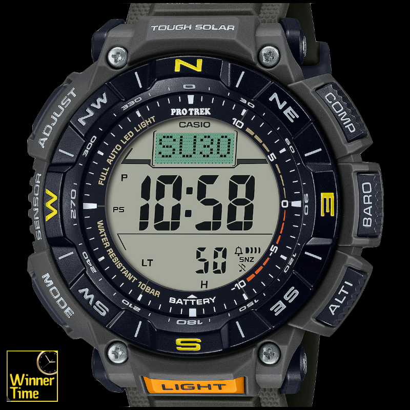 นาฬิกาข้อมือผู้ชาย Casio PRO TREK ซีรีส์ PRG-340 รุ่น PRG-340-3DR