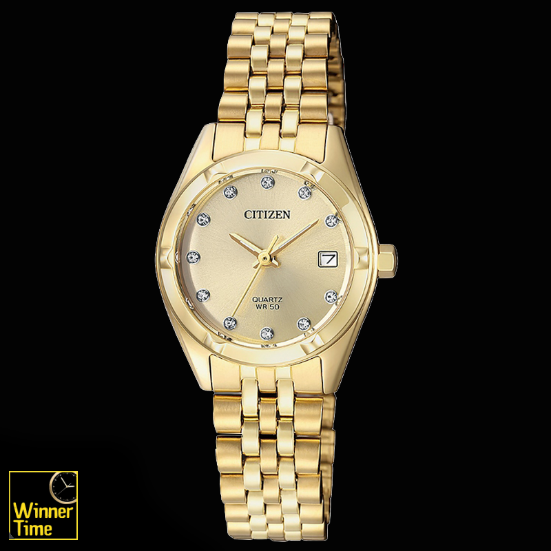 นาฬิกาข้อมือผู้หญิงCITIZEN LADIES QUARTZ รุ่น EU6052-53P