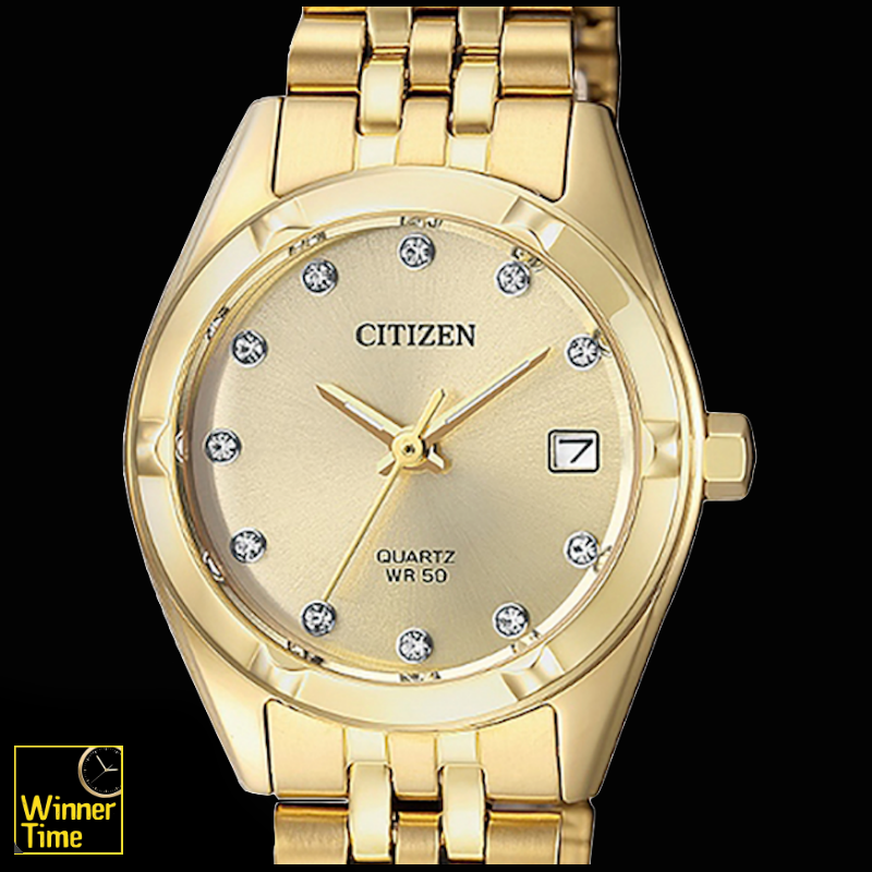 นาฬิกาข้อมือผู้หญิงCITIZEN LADIES QUARTZ รุ่น EU6052-53P