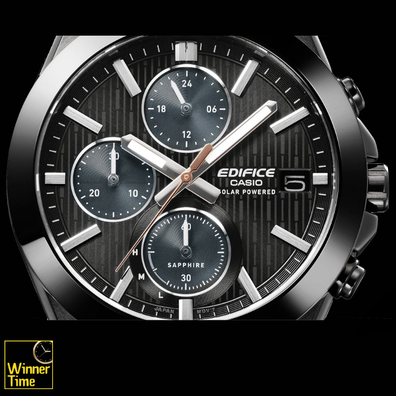 นาฬิกาข้อมือผู้ชายCASIO EDIFICE กรอบเซรามิค โครโนกราฟพลังงานแสงอาทิตย์ รุ่น EFS-S650DC-1A