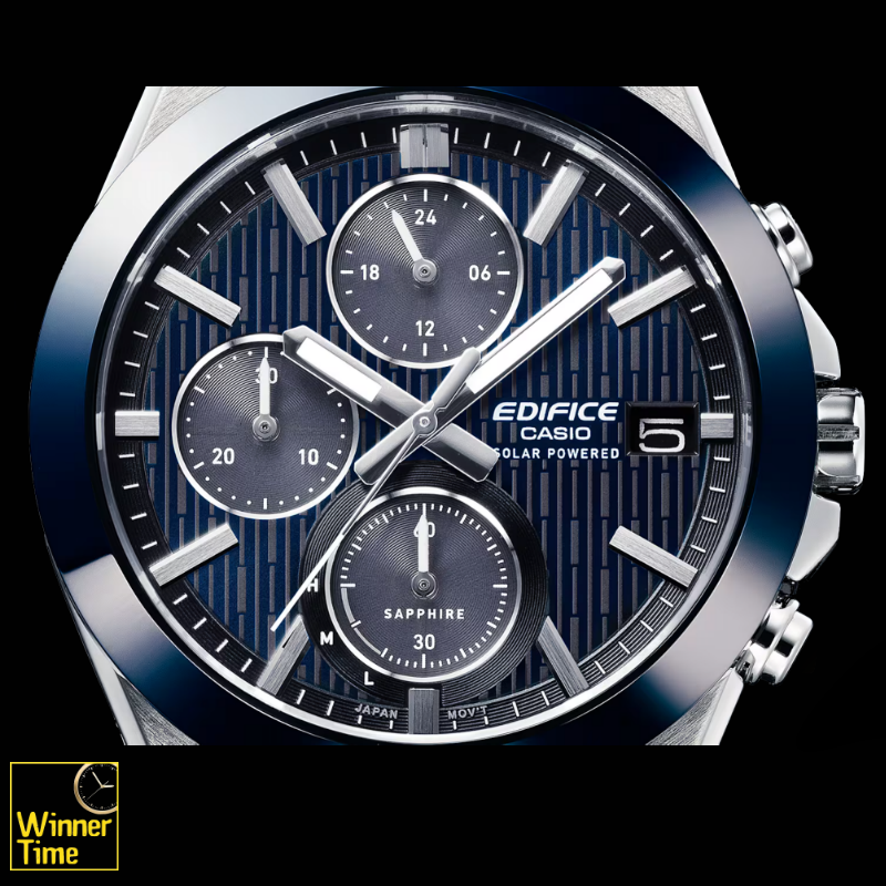 นาฬิกาข้อมือผู้ชายCASIO EDIFICE กรอบเซรามิคโครโนกราฟ พลังงานแสงอาทิตย์ รุ่น EFS-S650D-2A