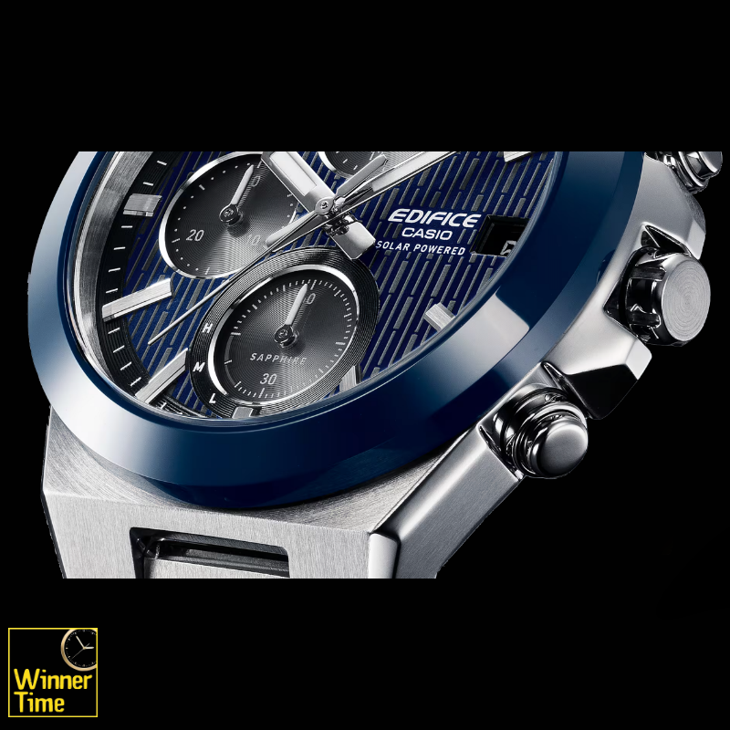 นาฬิกาข้อมือผู้ชายCASIO EDIFICE กรอบเซรามิคโครโนกราฟ พลังงานแสงอาทิตย์ รุ่น EFS-S650D-2A