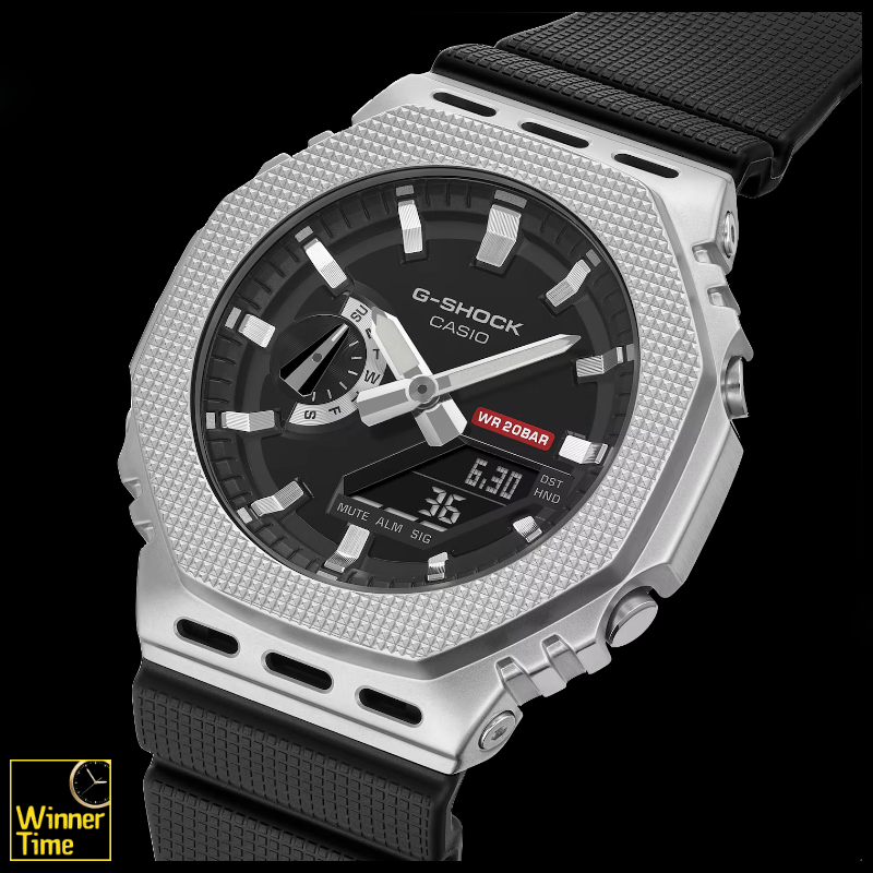 นาฬิกาข้อมือผู้ชาย G-STEEL ซีรีส์ 2100 รุ่น GM-2100M-1A