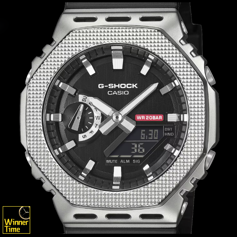 นาฬิกาข้อมือผู้ชาย G-STEEL ซีรีส์ 2100 รุ่น GM-2100M-1A