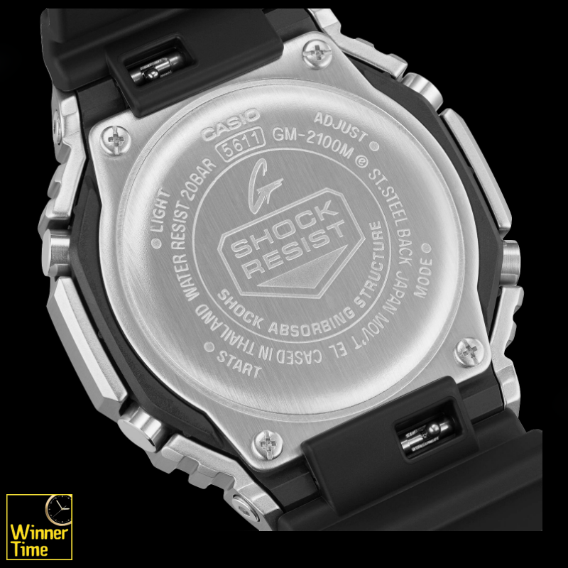 นาฬิกาข้อมือผู้ชาย G-STEEL ซีรีส์ 2100 รุ่น GM-2100M-1A