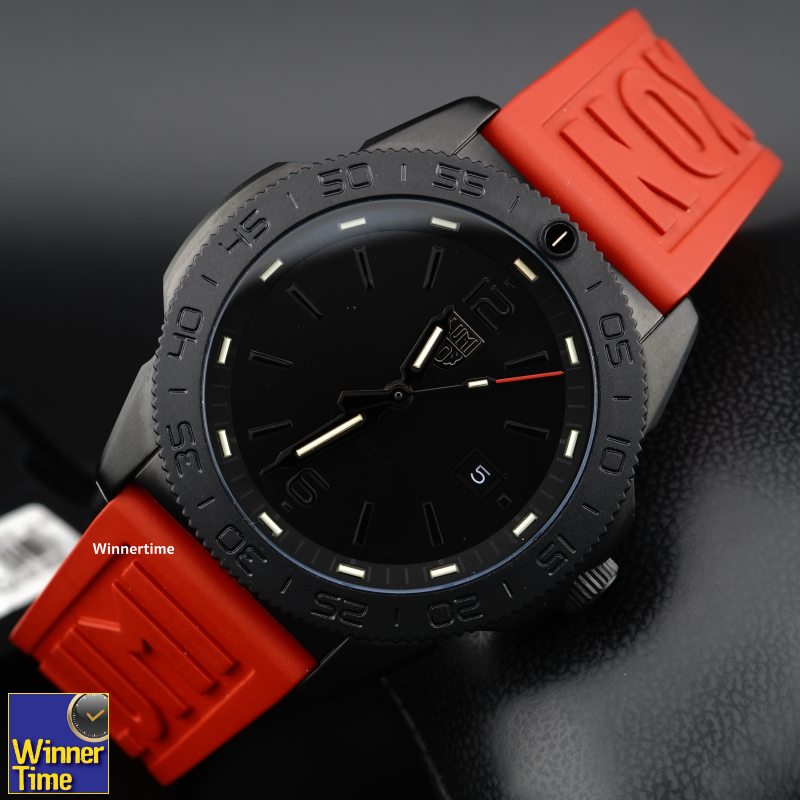 นาฬิกา LUMINOX Pacific Diver Rubber Strap รุ่น XS.3121.BO.RF (สายสีแดง)