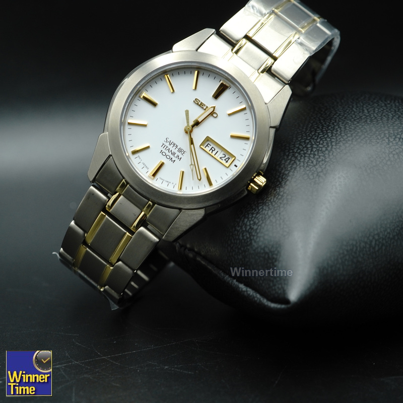 นาฬิกาSeiko Quartz Analog Titanium Sapphire รุ่น SGG733P1,SGG733P,SGG733