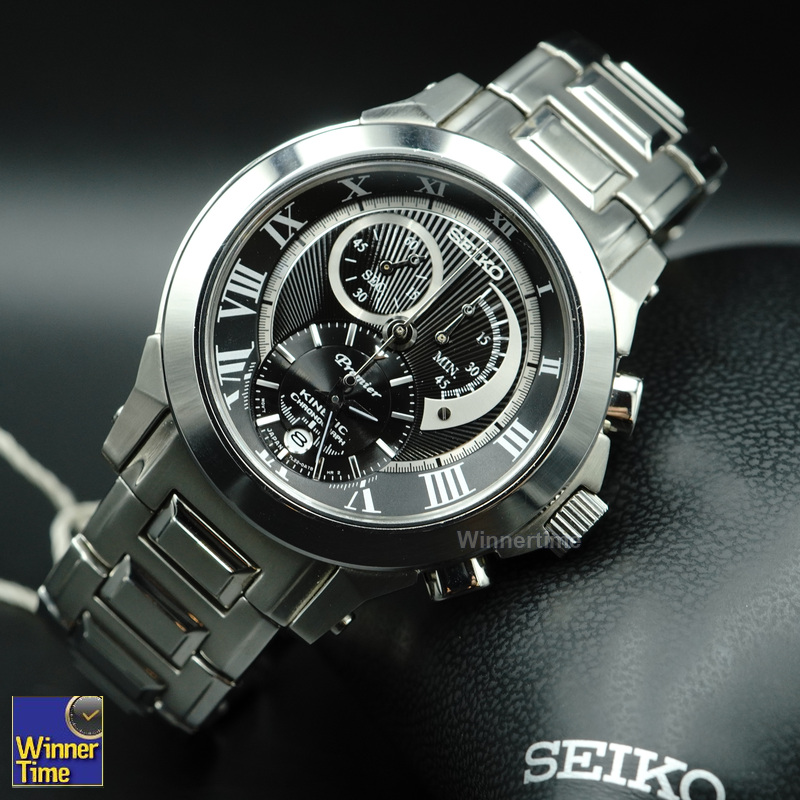 นาฬิกาผู้ชายSeiko Premier Kinetic chronograph รุ่น SNL041P1,SNL041P ,SNL041