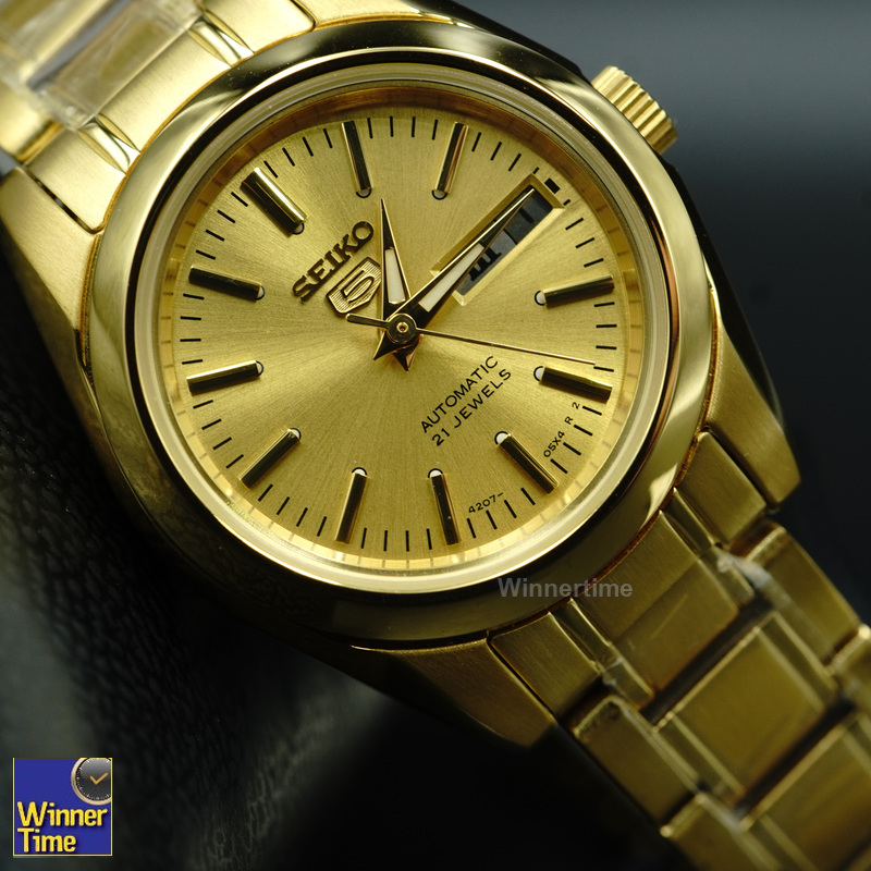 นาฬิกาข้อมือผู้หญิง Seiko 5 Automatic 21 Jewels รุ่น SYMK20K1,SYMK20K,SYMK20