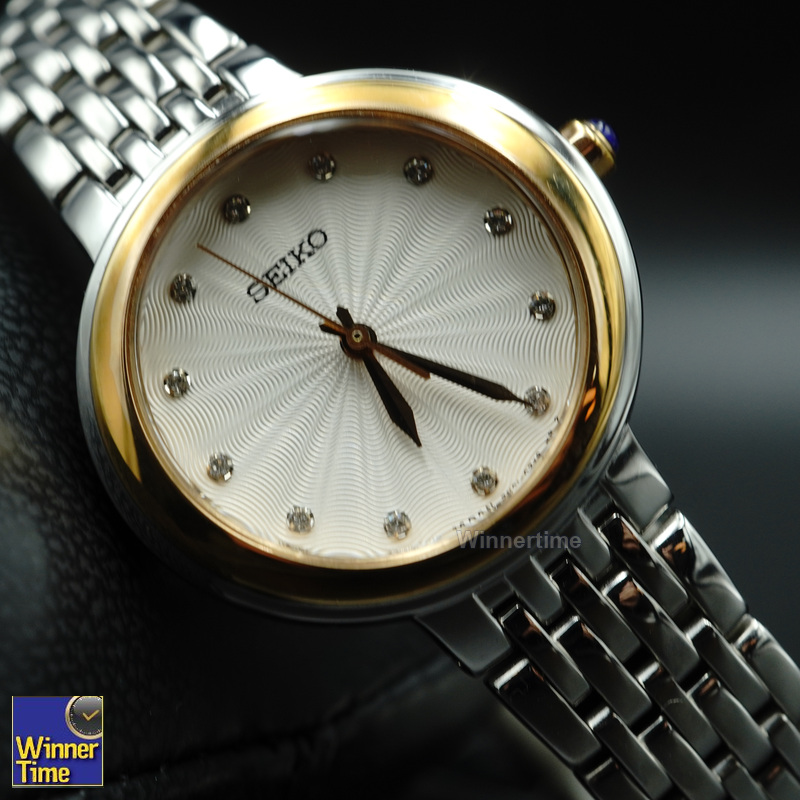 นาฬิกาSeiko WomenSilver Stainless-Steel Japanese Quartz Dress Watch&nbsp;รุ่น SRZ502P1,SRZ502P,SRZ502&nbsp;