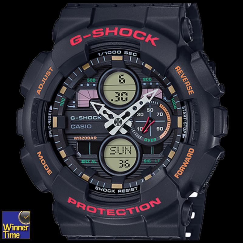 นาฬิกา CASIO G-SHOCK อะนาล็อก-ดิจิตอล GA-140 SERIES รุ่น GA-140-1A4DR