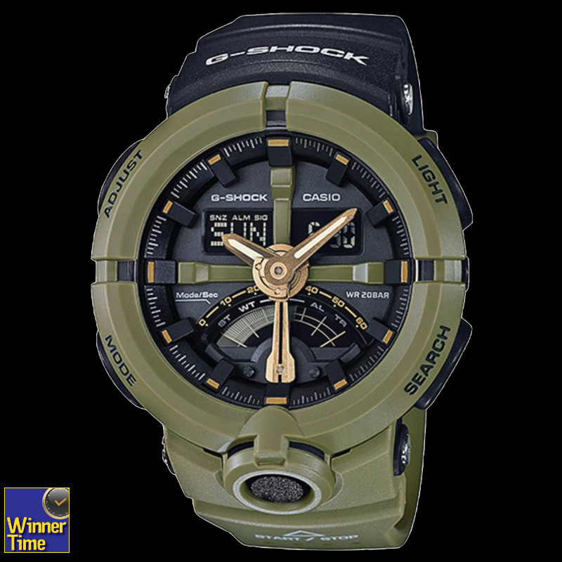 นาฬิกา CASIO G-SHOCK อะนาล็อก-ดิจิตอล ซีรีส์ GA-500 รุ่น GA-500P-3ADR