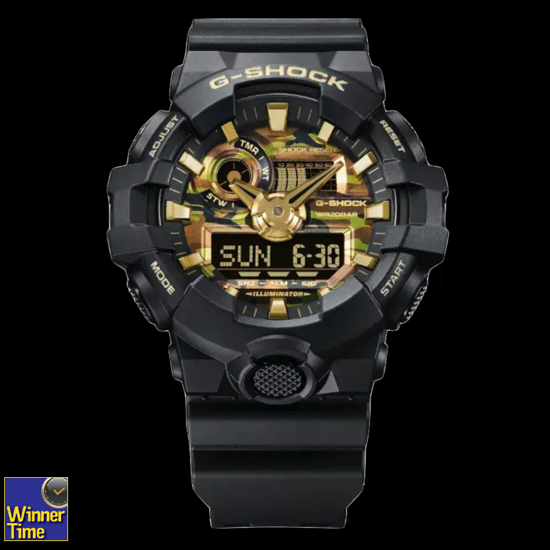 นาฬิกา CASIO G-SHOCK อะนาล็อก-ดิจิตอล ซีรีส์ GA-700 รุ่น GA-700CF-1ADR