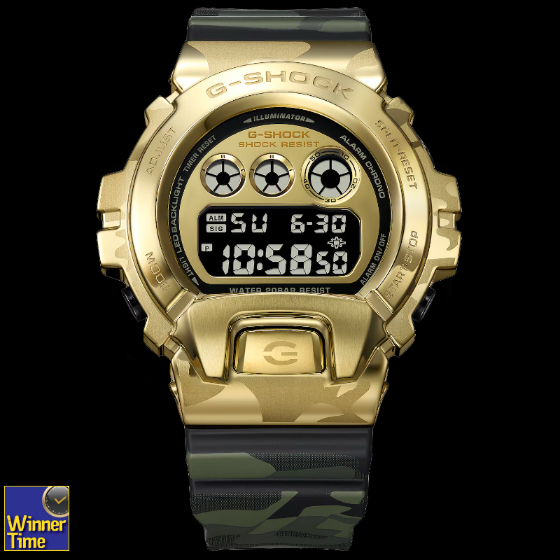 นาฬิกา CASIO G-SHOCK ดิจิตอล ซีรีส์ 6900 METAL COVERED รุ่น GM-6900CMG-3DR
