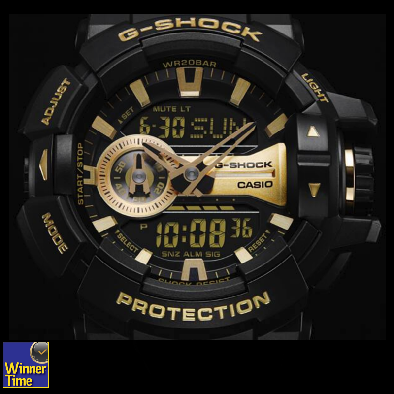 นาฬิกา CASIO G-SHOCK มาตรฐานเรือนทนทาน รุ่น GA-400GB-1A9DR