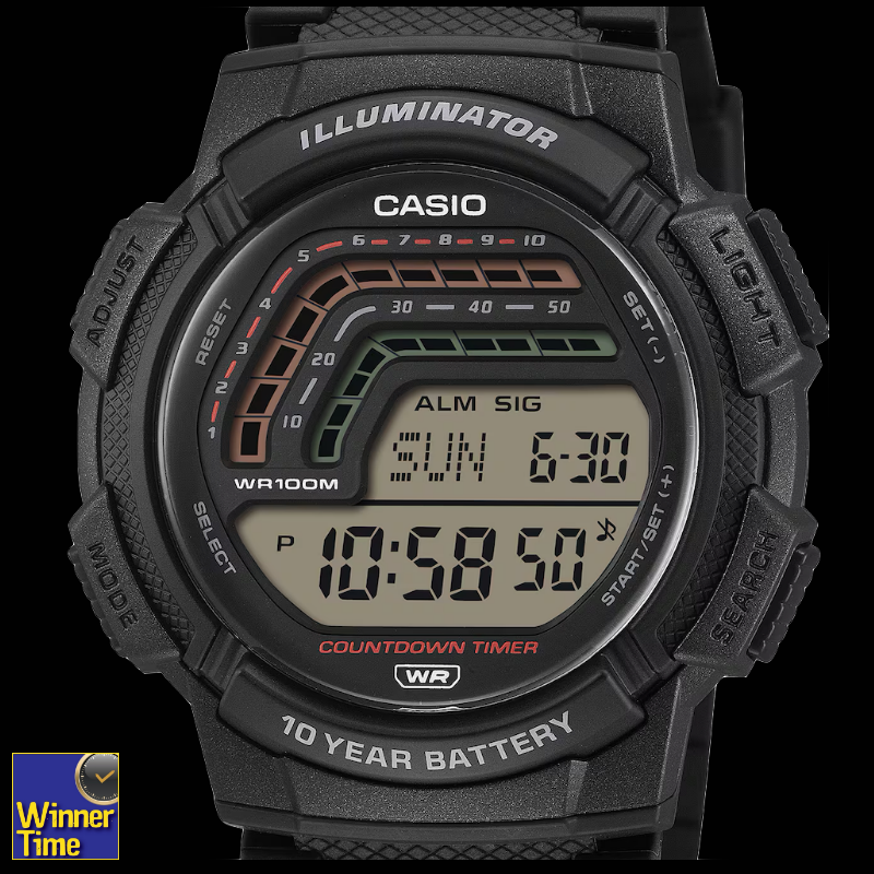 นาฬิกาCASIO ดิจิตอล รุ่น WS-1800-2AVDFนาฬิกาCASIO ดิจิตอล รุ่น WS-1800-2AVDF