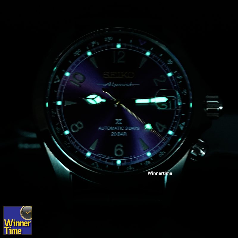 นาฬิกาข้อมือผู้ชาย Seiko Prospex Alpinist Mechanical 145th Anniversary Limited Edition รุ่น HBC006J สีม่วง