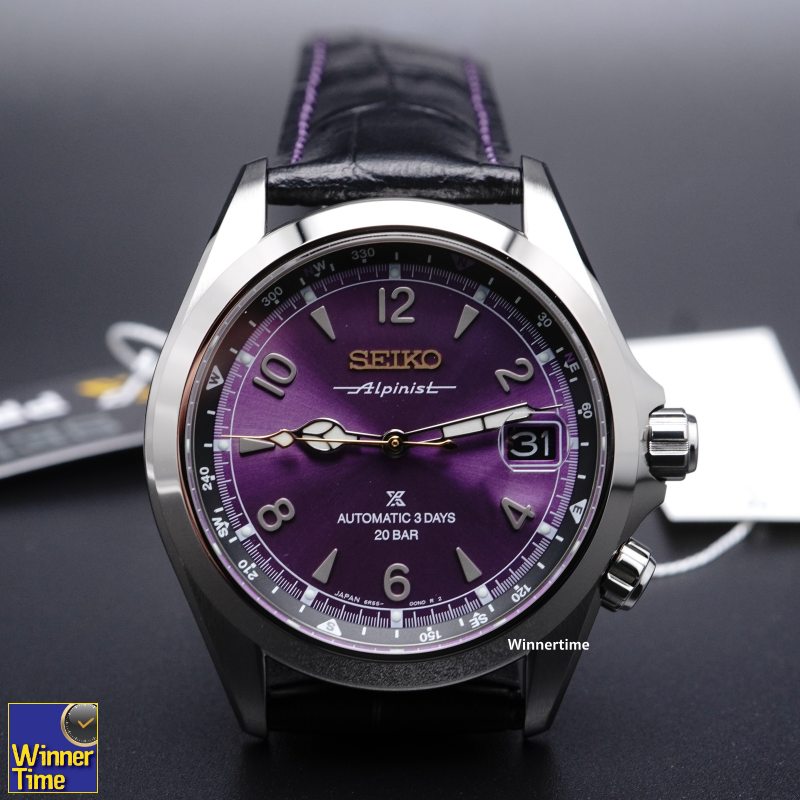 นาฬิกาข้อมือผู้ชาย Seiko Prospex Alpinist Mechanical 145th Anniversary Limited Edition รุ่น HBC006J สีม่วง