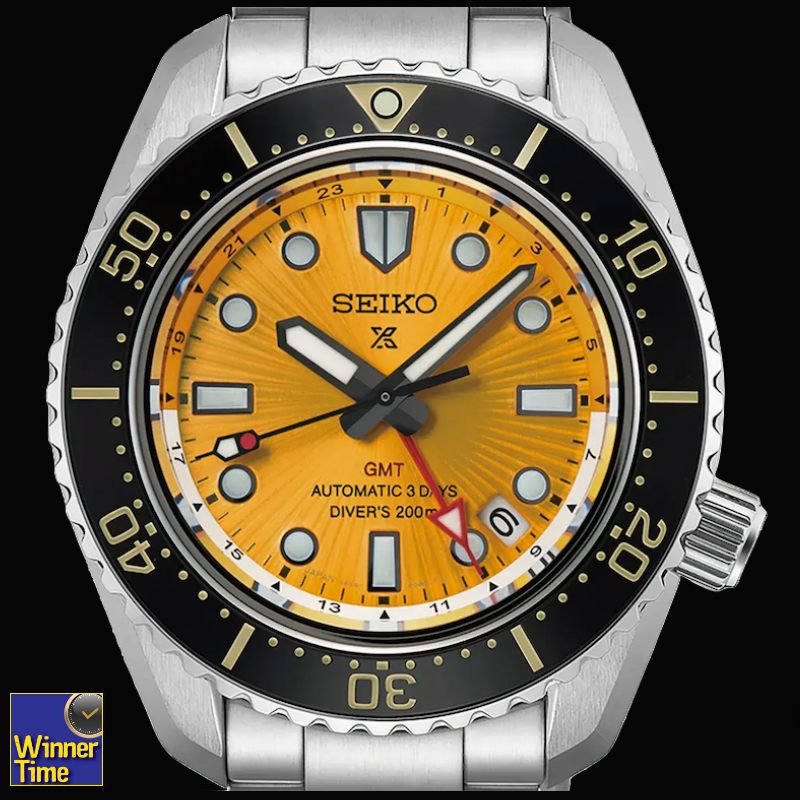นาฬิกาข้อมือผู้ชาย SEIKO Prospex 1968 Heritage Diver's GMT “The Night of Siam” Limited Edition รุ่น SPB487J