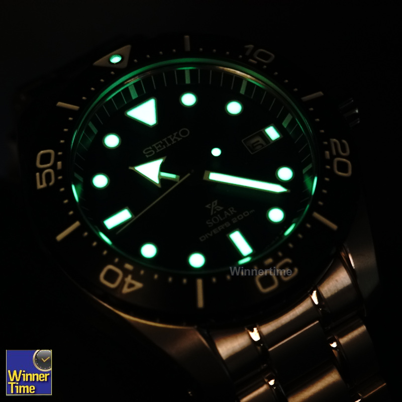 นาฬิกาข้อมือSEIKO Titanium Prospex Solar DIVER 200 M (MADE IN JAPAN) รุ่น SBDJ013J