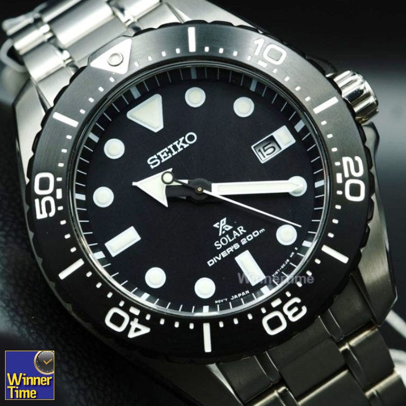 นาฬิกาข้อมือSEIKO Titanium Prospex Solar DIVER 200 M (MADE IN JAPAN) รุ่น SBDJ013J
